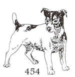 dog stamp 454