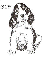dog stamp 319