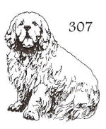 dog stamp 307
