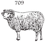 ranch and farm animal stamp 709