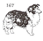 dog stamp 167